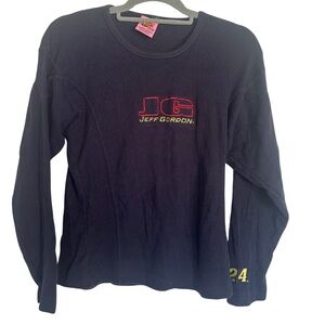 Vintage Y2K Jeff Gordon NASCAR Long Sleeve Tee Shirt Size S